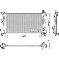 DENSO DRM10114 Kühler, Motorkühlung