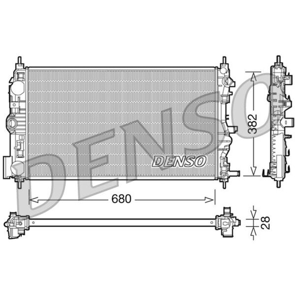 DENSO DRM15005 Kühler, Motorkühlung