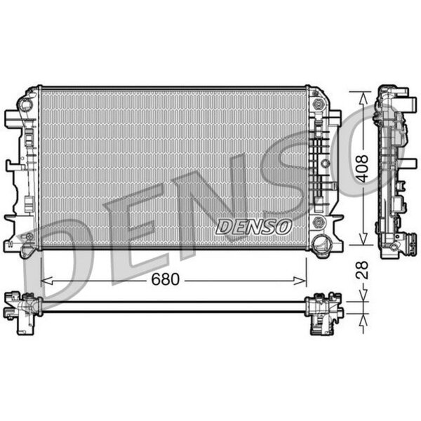 DENSO DRM17044 Kühler, Motorkühlung