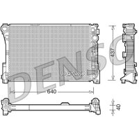 DENSO DRM17046 Kühler, Motorkühlung