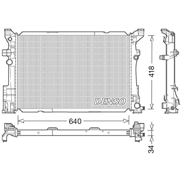 DENSO DRM17054 Kühler, Motorkühlung