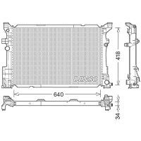 DENSO DRM17054 Kühler, Motorkühlung