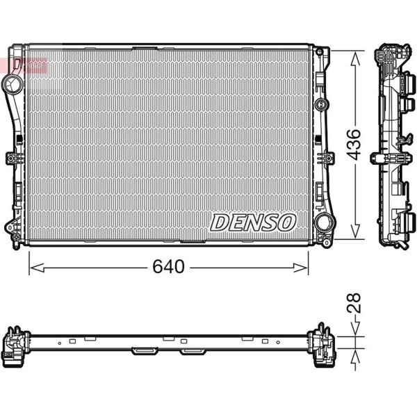 DENSO DRM17103 Kühler, Motorkühlung