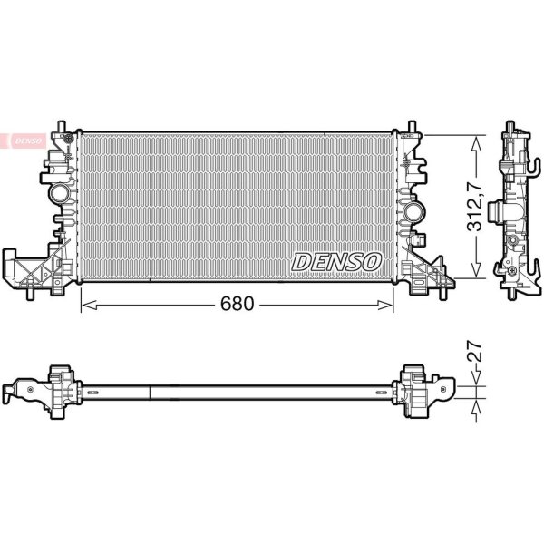 DENSO DRM20118 Kühler, Motorkühlung