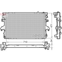 DENSO DRM32040 Kühler, Motorkühlung