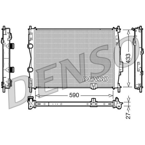 DENSO DRM46019 Kühler, Motorkühlung
