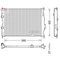 DENSO DRM46051 Kühler, Motorkühlung