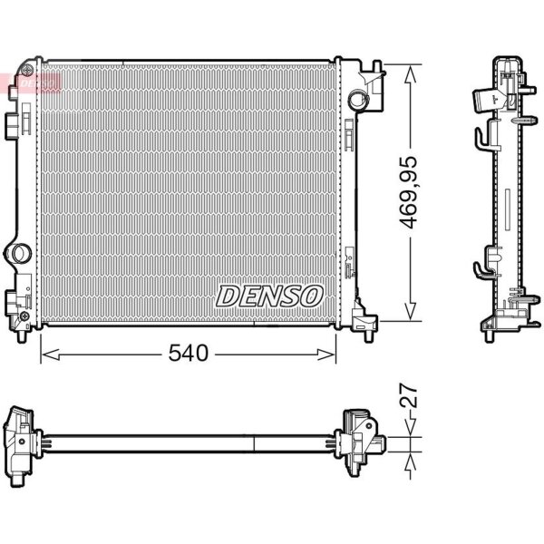 DENSO DRM46065 Kühler, Motorkühlung