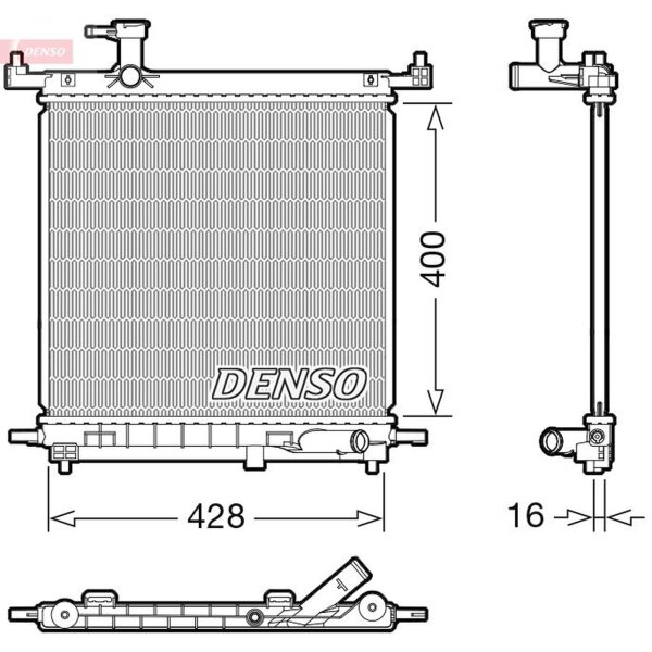 DENSO DRM46072 Kühler, Motorkühlung