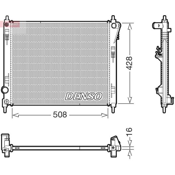 DENSO DRM46075 Kühler, Motorkühlung