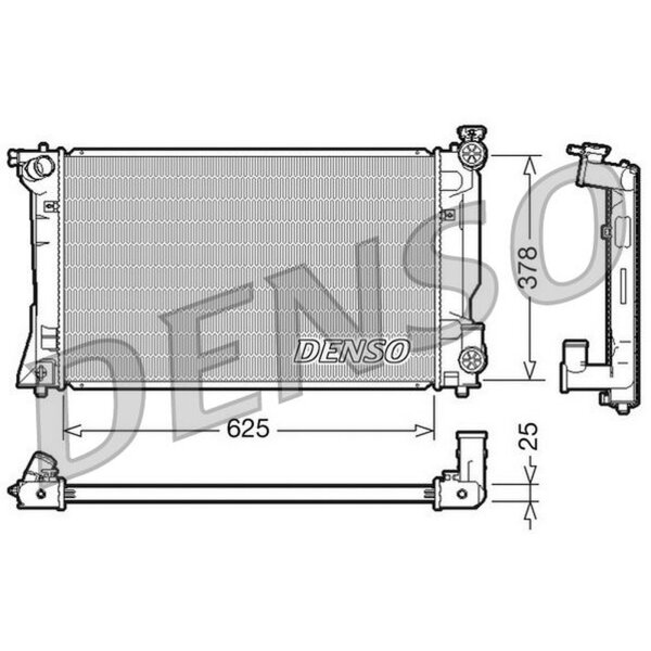 DENSO DRM50035 Kühler, Motorkühlung