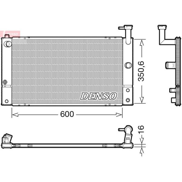 DENSO DRM50133 Kühler, Motorkühlung