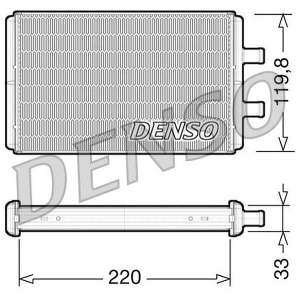 DENSO DRR12007 Wärmetauscher, Innenraumheizung
