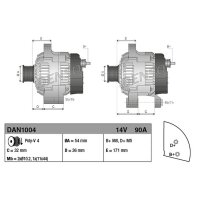 DENSO DAN1004 Generator