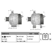 DENSO DAN1015 Generator
