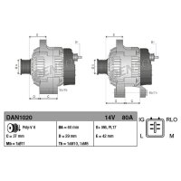 DENSO DAN1020 Generator