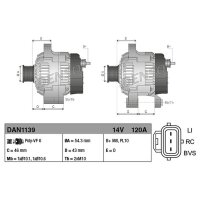DENSO DAN1139 Generator