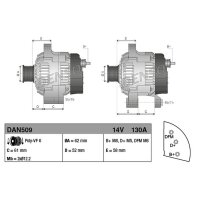 DENSO DAN509 Generator