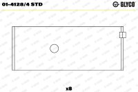 GLYCO 01-4128/4 STD Pleuellagerschale