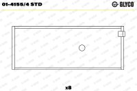 GLYCO 01-4155/4 STD Pleuellagerschale