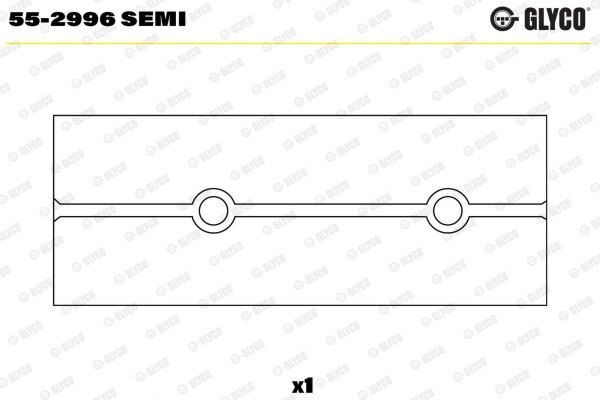 GLYCO 55-2996 SEMI Lagerbuchse, Pleuel