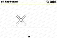 GLYCO 55-4280 SEMI Lagerbuchse, Pleuel