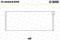GLYCO 71-3442/6 STD Pleuellagerschale