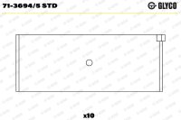 GLYCO 71-3694/5 STD Pleuellagerschale