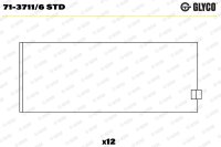 GLYCO 71-3711/6 STD Pleuellagerschale