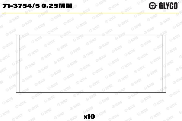 GLYCO 71-3754/5 0.25mm Pleuellagerschale
