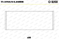 GLYCO 71-3754/5 0.25mm Pleuellagerschale