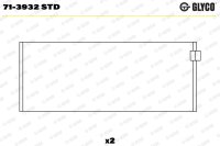 GLYCO 71-3932 STD Pleuellagerschale