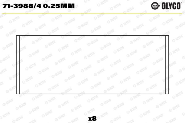 GLYCO 71-3988/4 0.25mm Pleuellagerschale