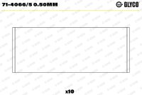 GLYCO 71-4066/5 0.50MM Pleuellagerschale
