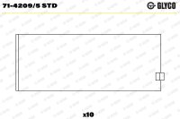 GLYCO 71-4209/5 STD Pleuellagerschale