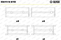 GLYCO H077/5 STD Kurbelwellenlagerschale