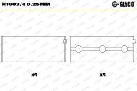 GLYCO H1003/4 0.25MM Kurbelwellenlagerschale