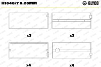 GLYCO H1048/7 0.25mm Kurbelwellenlagerschale