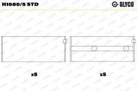 GLYCO H1080/5 STD Kurbelwellenlagerschale