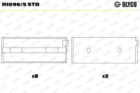 GLYCO H1096/5 STD Kurbelwellenlagerschale