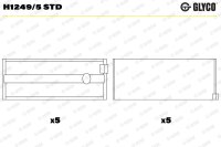 GLYCO H1249/5 STD Kurbelwellenlagerschale