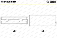 GLYCO H1342/5 STD Kurbelwellenlagerschale