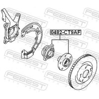 FEBEST 0482-CT9AF Radnabe