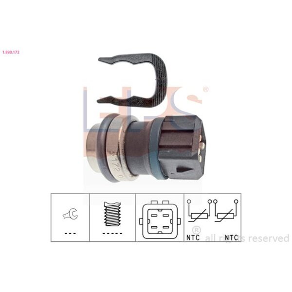 EPS 1.830.172 Sensor, Öltemperatur