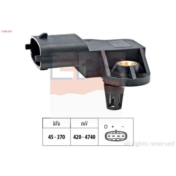 EPS 1.993.167 Luftdrucksensor, Höhenanpassung
