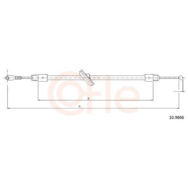COFLE 10.9866 Seilzug, Feststellbremse