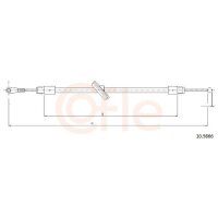 COFLE 10.9866 Seilzug, Feststellbremse