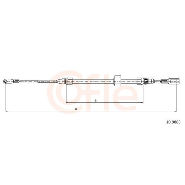 COFLE 10.9883 Seilzug, Feststellbremse