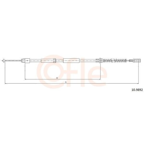 COFLE 10.9892 Seilzug, Feststellbremse