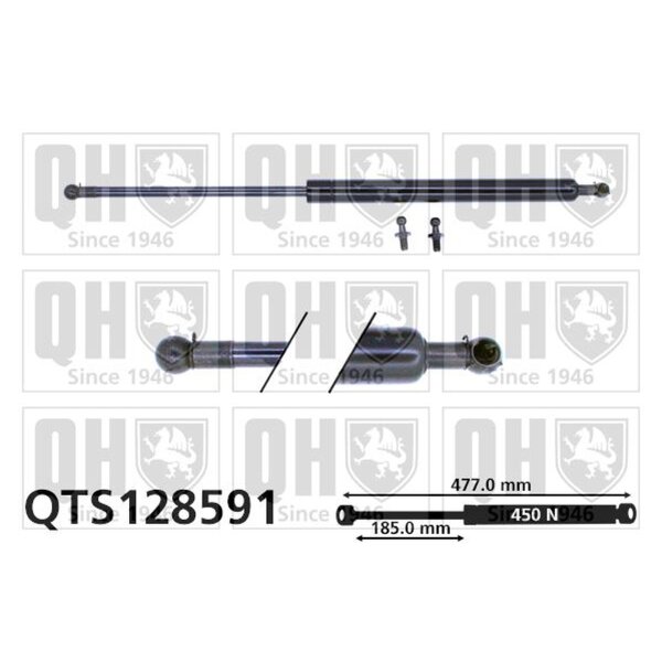 QUINTON HAZELL QTS128591 Gasfeder, Koffer-/Laderaum